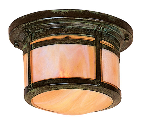Berkeley One Light Flush Mount in Verdigris Patina (37|BCM-8GW-VP)