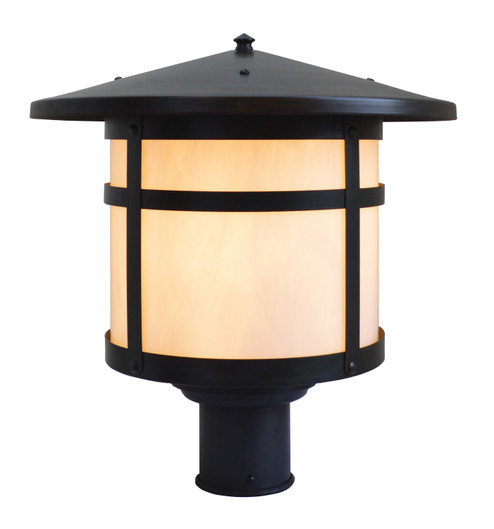 Berkeley One Light Post Mount in Mission Brown (37|BP-14OF-MB)