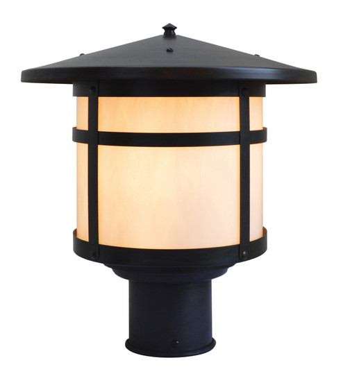 Berkeley One Light Post Mount in Pewter (37|BP-17TN-P)
