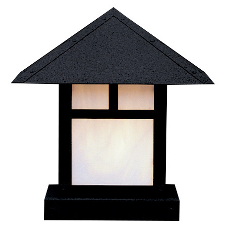 Evergreen One Light Column Mount in Mission Brown (37|EC-12HFM-MB)