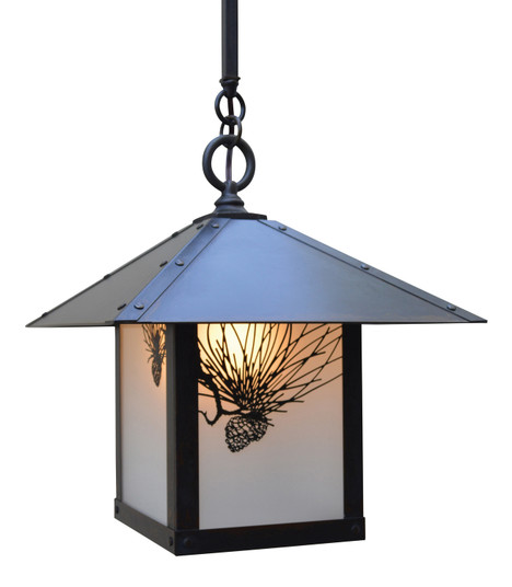 Evergreen One Light Pendant in Rustic Brown (37|ESH-12HFAM-RB)