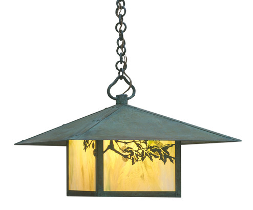 Monterey One Light Pendant in Satin Black (37|MH-17HFF-BK)