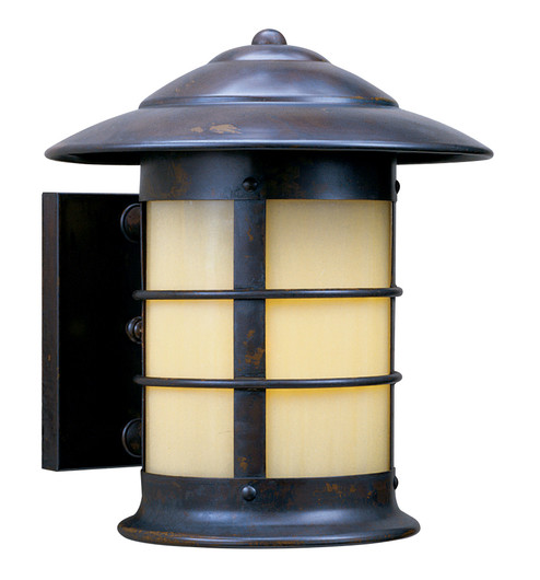 Newport One Light Wall Mount in Satin Black (37|NS-9WO-BK)