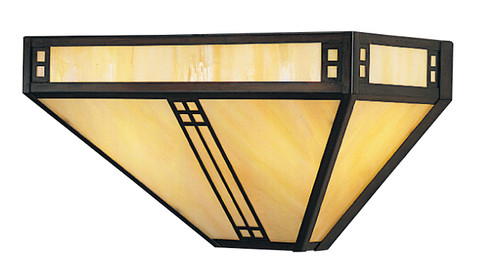 Prairie Two Light Wall Sconce in Mission Brown (37|PS-12TN-MB)