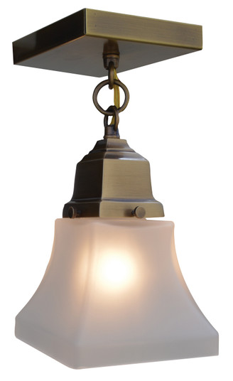 Ruskin One Light Ceiling Mount in Mission Brown (37|RCM-1-MB)