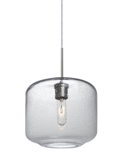 Niles One Light Pendant in Satin Nickel (74|1JT-NILES10CL-SN)