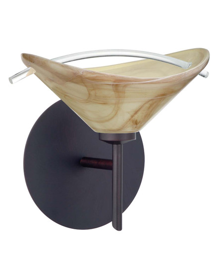 Hoppi One Light Wall Sconce in Bronze (74|1SW-181305-BR)