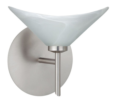Hoppi One Light Wall Sconce in Satin Nickel (74|1SW-191352-SN)