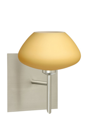Peri One Light Wall Sconce in Satin Nickel (74|1SW-5410VM-SN-SQ)