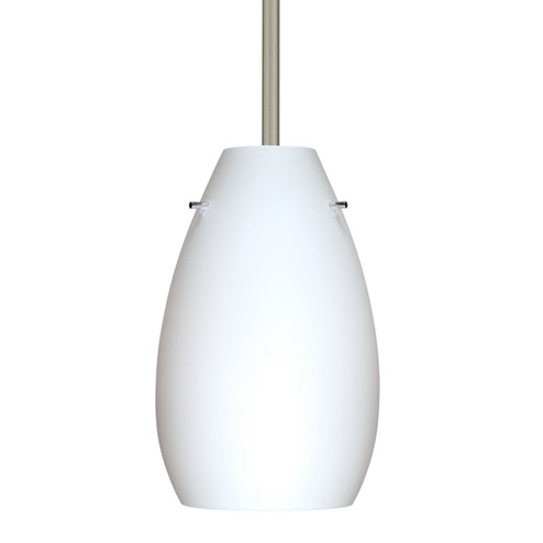Pera One Light Pendant in Satin Nickel (74|1TT-412607-LED-SN)