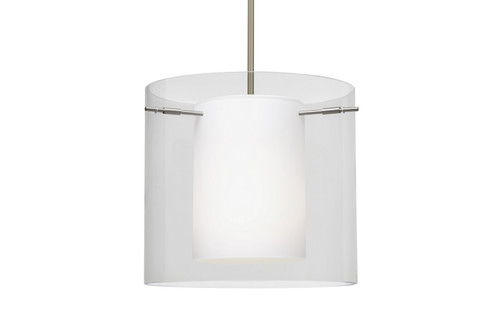 Pahu One Light Pendant in Satin Nickel (74|1TT-C18407-LED-SN)