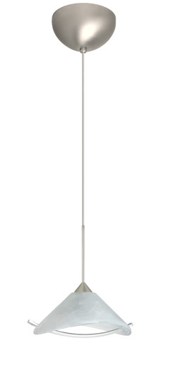 Hoppi One Light Pendant in Satin Nickel (74|1XC-181304-LED-SN)