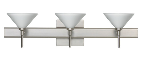 Kona Wall Sconce in Satin Nickel (74|3SW-117607-SN-SQ) Kona Wall Sconce in Satin Nickel (74|3SW-117607-SN-SQ)