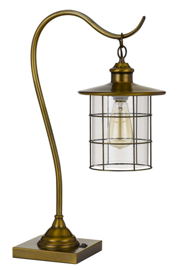 Silverton One Light Desk Lamp in Rubbed Antiqued Brass (225|BO-2668DK-BAB)
