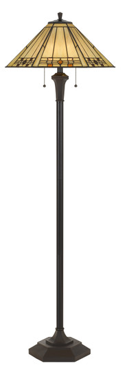 Tiffany Two Light Floor Lamp in Matt Black (225|BO-2676FL)