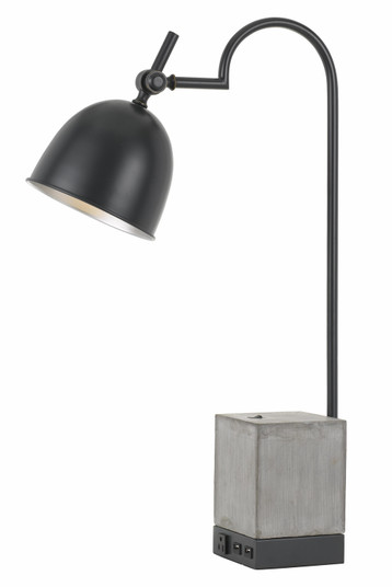 Beaumont One Light Desk Lamp in Black/Cement (225|BO-2770DK)