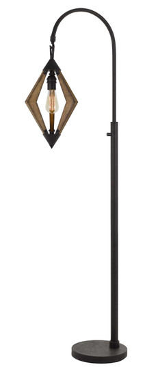 Valence One Light Floor Lamp in Black/Wood (225|BO-2856FL)