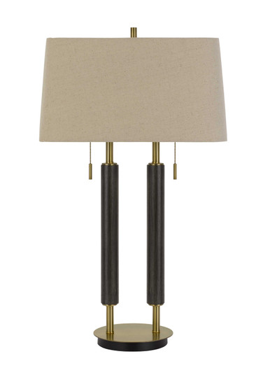 Avellino Two Light Desk Lamp in Antique Brass/Expresso (225|BO-2893DK)