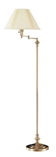 Swing arm One Light Floor Lamp in Antique Brass (225|BO-314-AB)