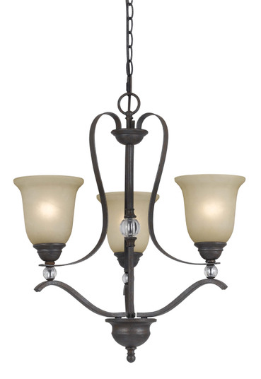 Riverton Three Light Chandelier in Dark Bronze (225|FX-3530/3)