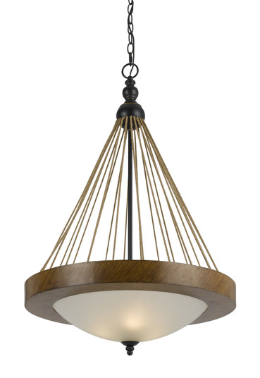 MONTICELLO Three Light Pendant in Metal/Wood (225|FX-3563/1P)