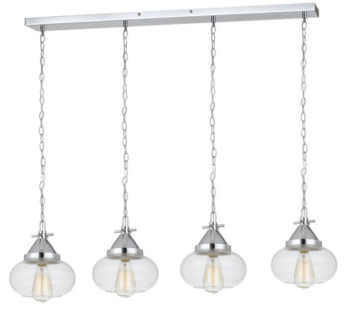 Maywood Four Light Pendant in Chrome (225|FX-3624-4P) Maywood Four Light Pendant in Chrome (225|FX-3624-4P)