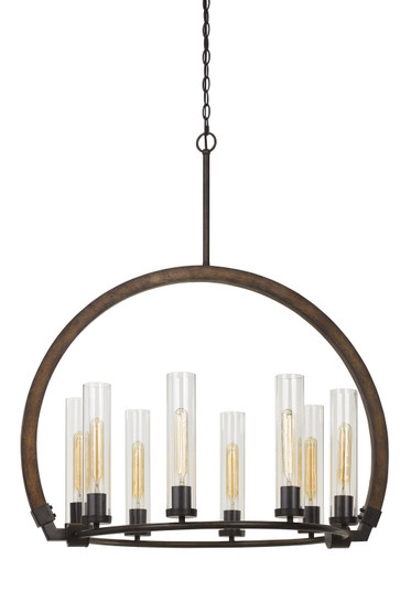 Sulmona Eight Light Chandelier in Oak/Iron (225|FX-3691-8)