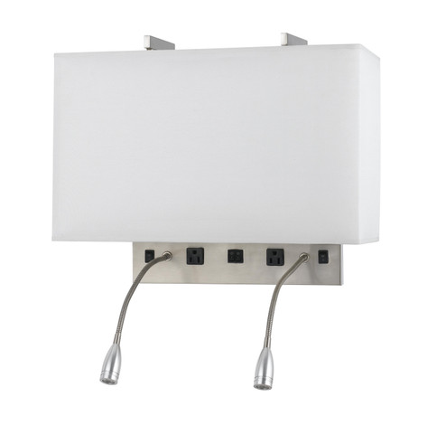 60W X 2 Wall Lamp Four Light Wall Lamp in Brushed Steel (225|LA-8029W2L-1-BS)