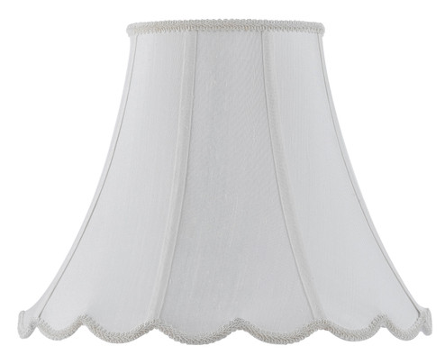 PIPED SCALLOP BELL Shade in White (225|SH-8105/16-WH)