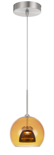 Dimmable With Lutron Brand Dimmers: Dvcl-153P, Scl LED Mini Pendant in Amber/Smoke (225|UP-335-AM-SMOCL)