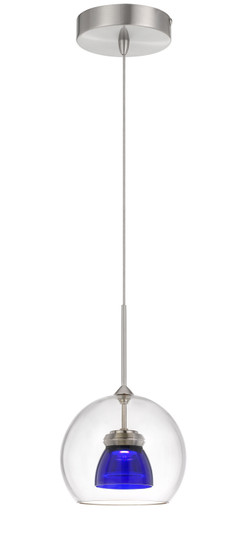 Dimmable With Lutron Brand Dimmers: Dvcl-153P, Scl LED Mini Pendant in Clear Blue (225|UP-335-CL-BLUCL)