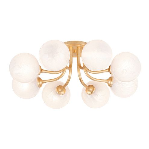 Onyx LED Semi Flush Mount in Vintage Gold Leaf (68|332-08-VGL)