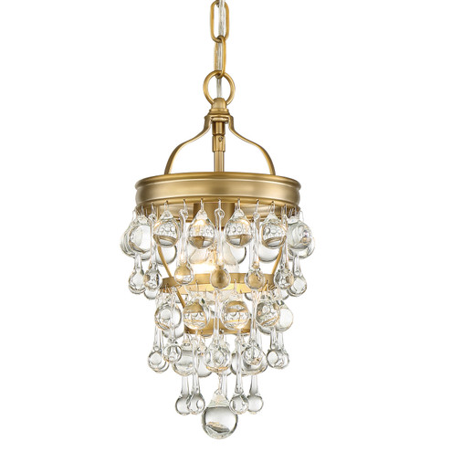 Calypso One Light Mini Chandelier in Vibrant Gold (60|131-VG)