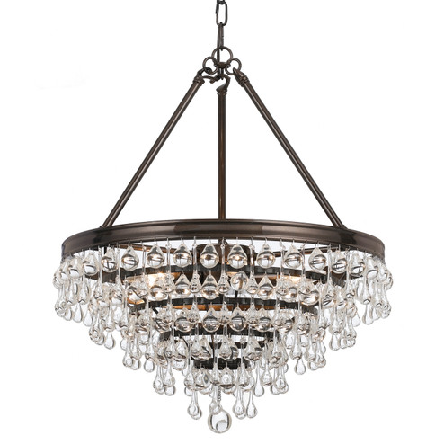 Calypso Six Light Chandelier in Vibrant Bronze (60|136-VZ)