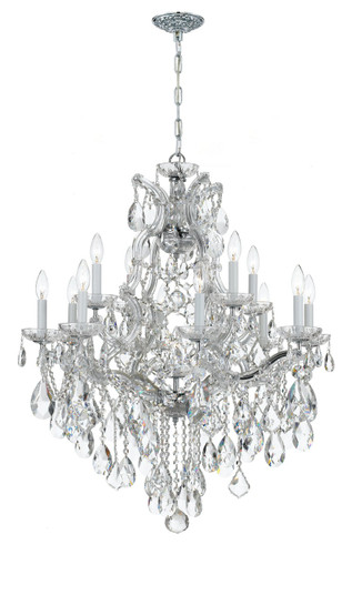 Maria Theresa 13 Light Chandelier in Polished Chrome (60|4413-CH-CL-S)
