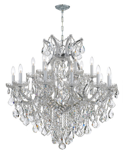 Maria Theresa 19 Light Chandelier in Polished Chrome (60|4418-CH-CL-SAQ)