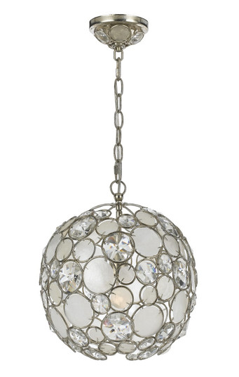 Palla One Light Mini Chandelier in Antique Silver (60|527-SA)