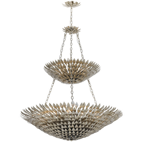 Broche 18 Light Chandelier in Antique Silver (60|599-SA)