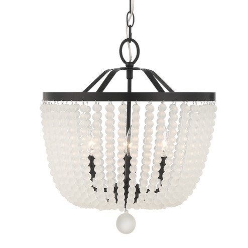 Rylee Four Light Chandelier in Matte Black (60|604-MK-FR)