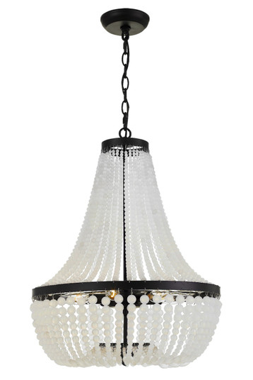 Rylee Six Light Chandelier in Matte Black (60|608-MK)