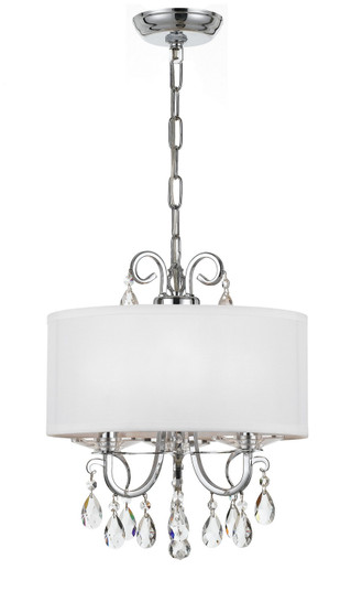 Othello Three Light Mini Chandelier in Polished Chrome (60|6623-CH-CL-SAQ) Othello Three Light Mini Chandelier in Polished Chrome (60|6623-CH-CL-SAQ)