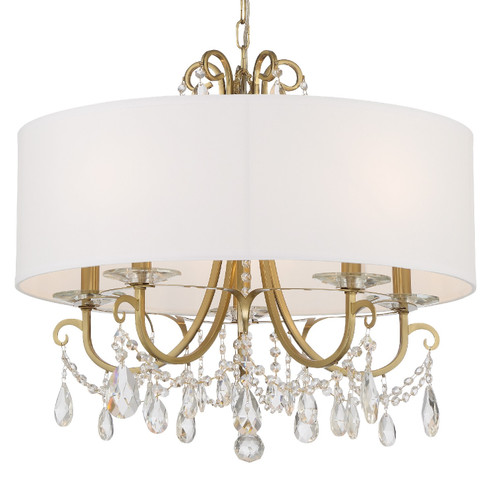 Othello Five Light Chandelier in Vibrant Gold (60|6625-VG-CL-S)