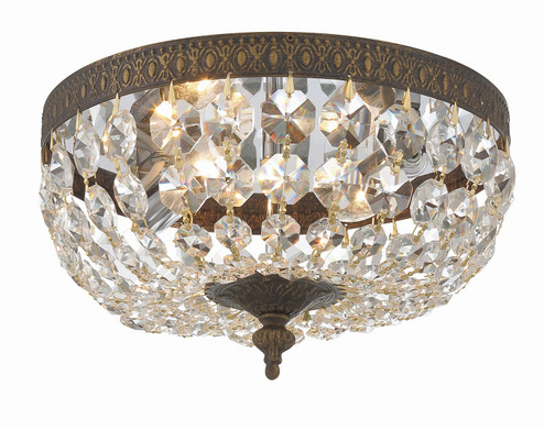Waltham Two Light Flush Mount in English Bronze (60|710-EB-CL-MWP)
