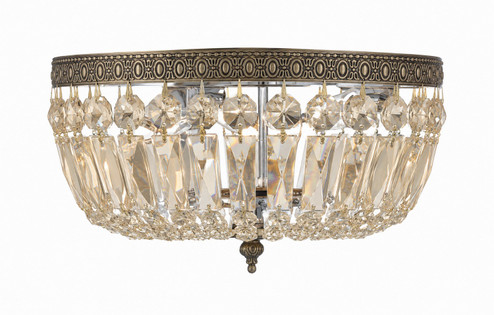 Waltham Three Light Flush Mount in Olde Brass (60|712-OB-GT-MWP)