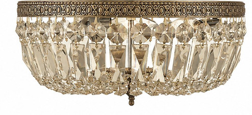 Waltham Three Light Flush Mount in Olde Brass (60|714-OB-GT-MWP)