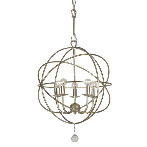 Solaris Five Light Mini Chandelier in Olde Silver (60|9224-OS)