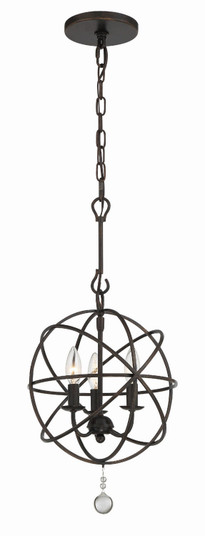 Solaris Three Light Mini Chandelier in English Bronze (60|9225-EB)