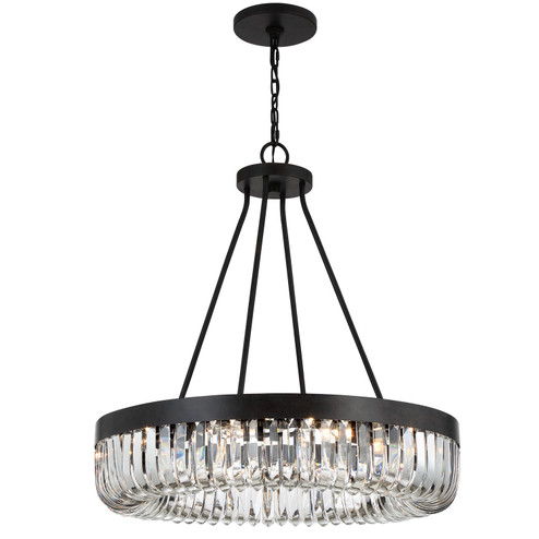 Alister Ten Light Chandelier in Charcoal Bronze (60|ALI-B2010-CZ)