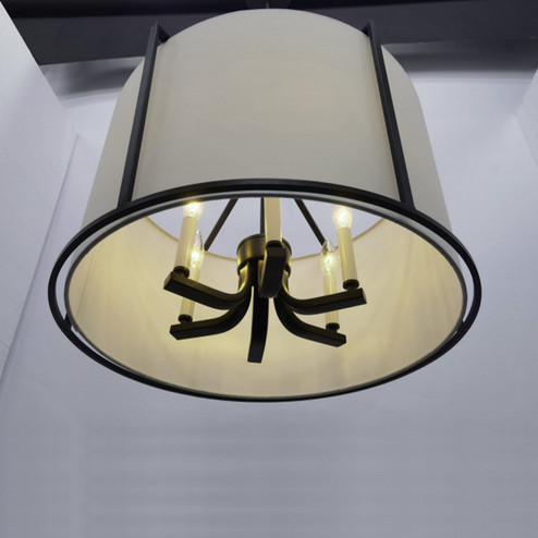 Carlyn Six Light Pendant in Black (60|CAR-9206-BK)