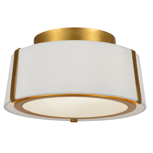 Fulton Two Light Semi Flush Mount in Antique Gold (60|FUL-903-GA)